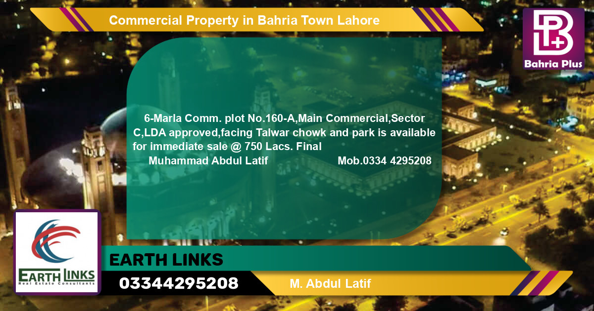 Commercial Property for Sale in Bahria Town, Lahore - (BP-79268)