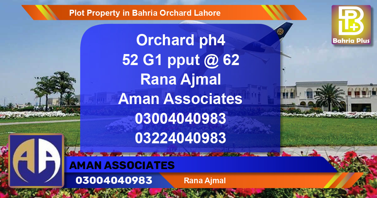 Residential Plot for Sale in Bahria Orchard, Lahore - (BP-79281)