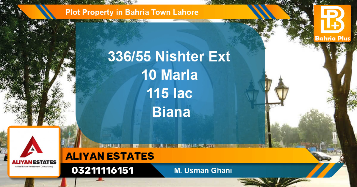 Residential Plot for Sale in Bahria Town, Lahore - (BP-79287)