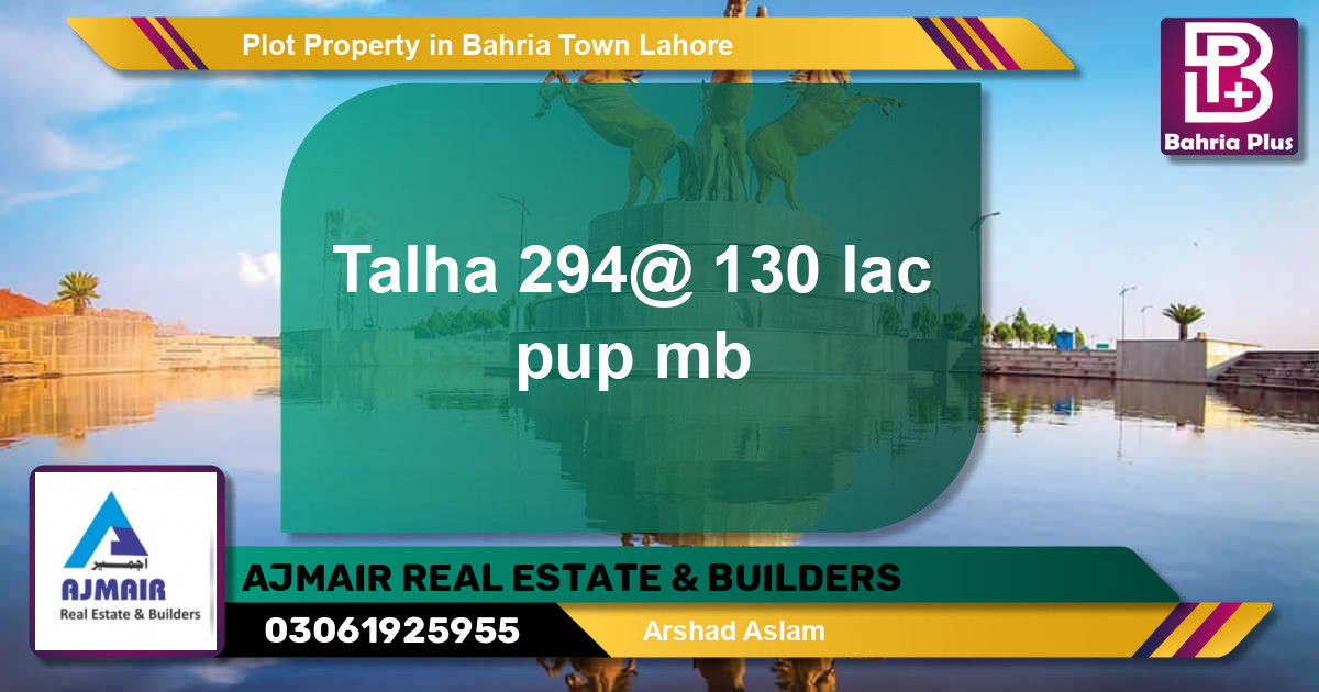 Residential Plot for Sale in Bahria Town, Lahore - (BP-79290)