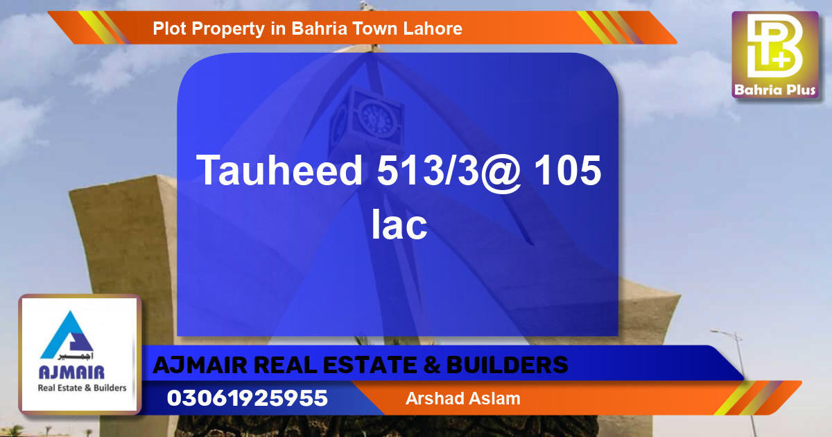 Residential Plot for Sale in Bahria Town, Lahore - (BP-79291)