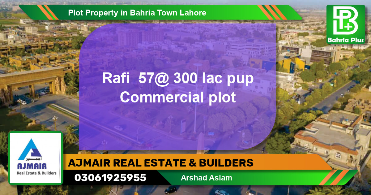Commercial Plot for Sale in Bahria Town, Lahore - (BP-79293)