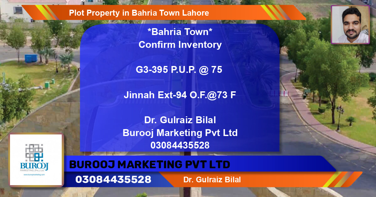 Residential Plot for Sale in Bahria Town, Lahore - (BP-79363)
