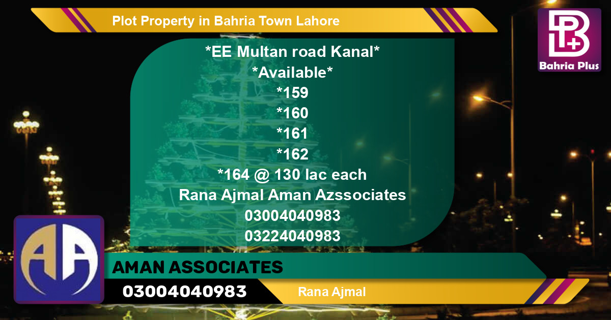 Residential Plot for Sale in Bahria Town, Lahore - (BP-79386)