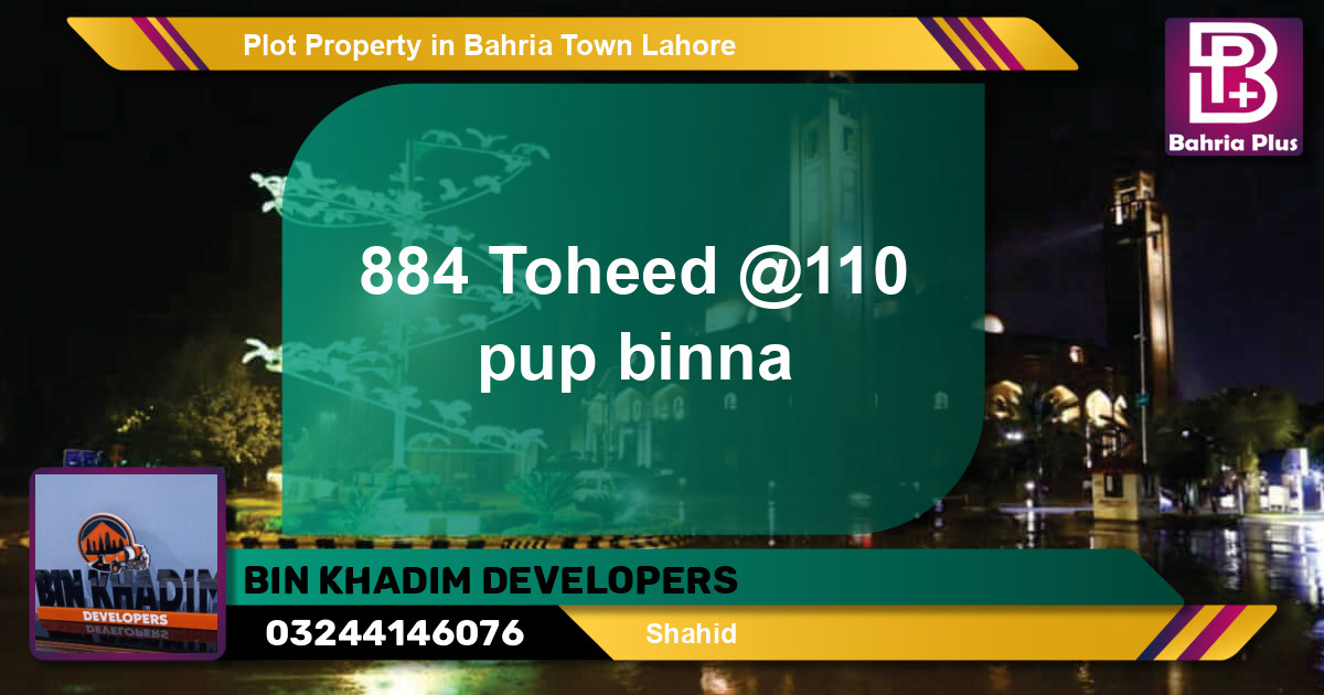 Residential Plot for Sale in Bahria Town, Lahore - (BP-79430)