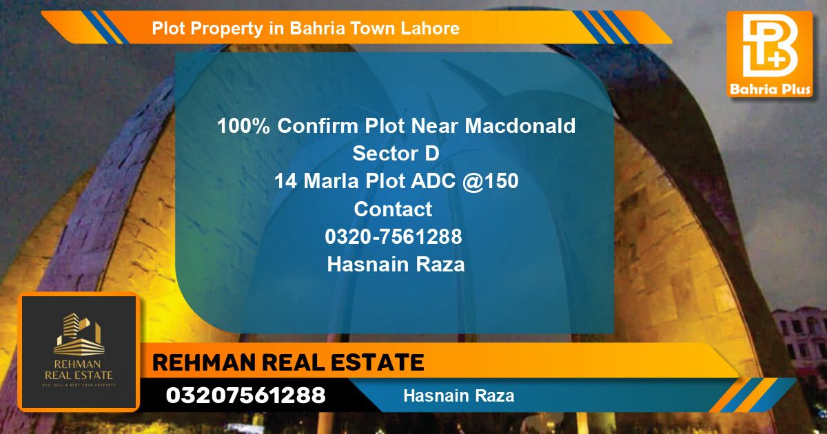 Residential Plot for Sale in Bahria Town, Lahore - (BP-79446)