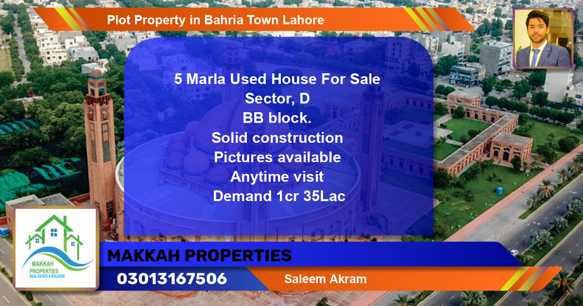 Residential Plot for Sale in Bahria Town, Lahore - (BP-79452)