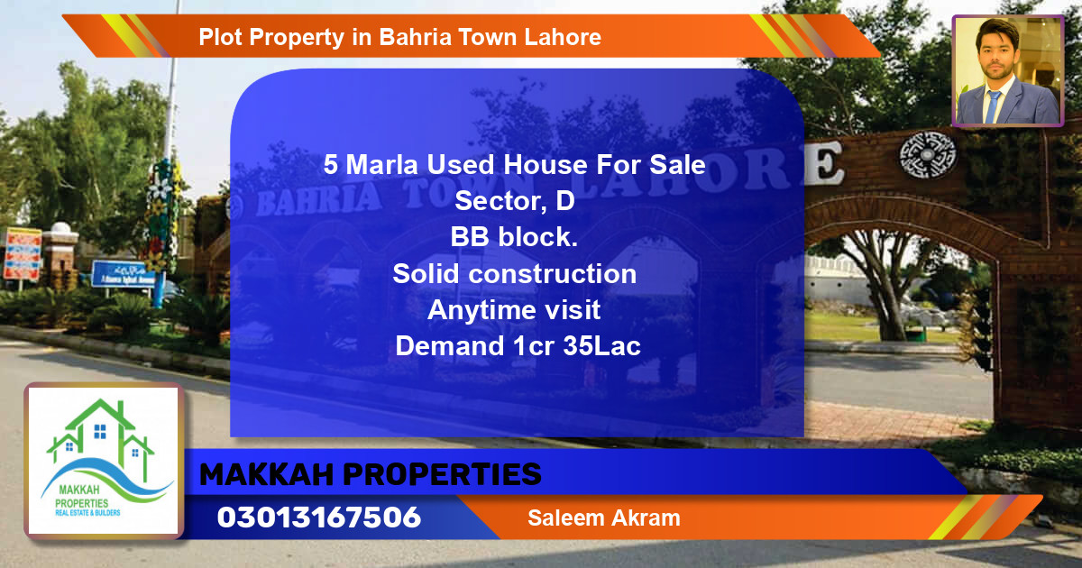 Residential Plot for Sale in Bahria Town, Lahore - (BP-79453)
