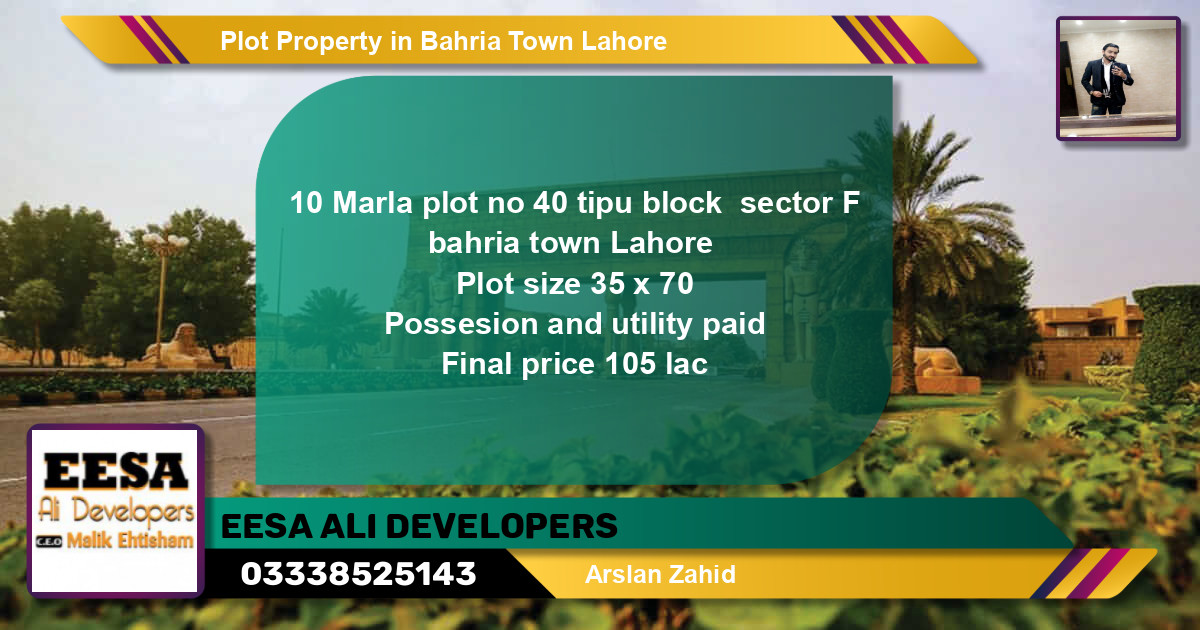 Residential Plot for Sale in Bahria Town, Lahore - (BP-79460)