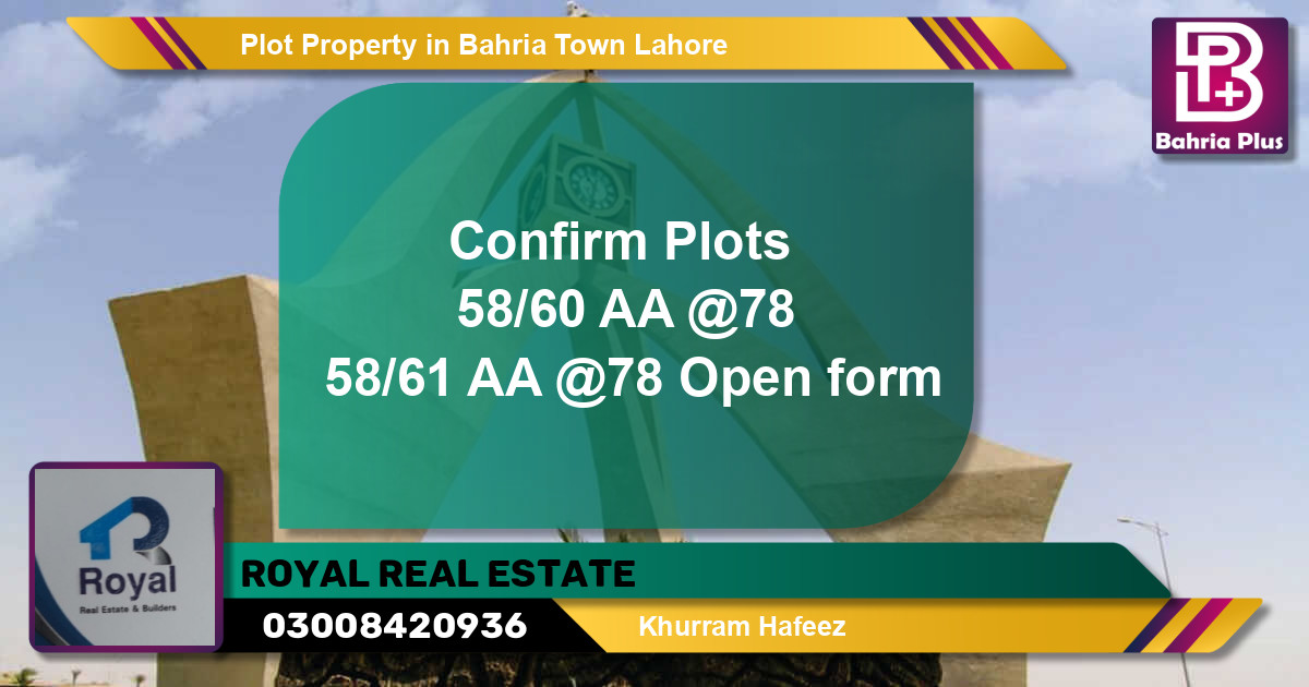 Residential Plot for Sale in Bahria Town, Lahore - (BP-79492)
