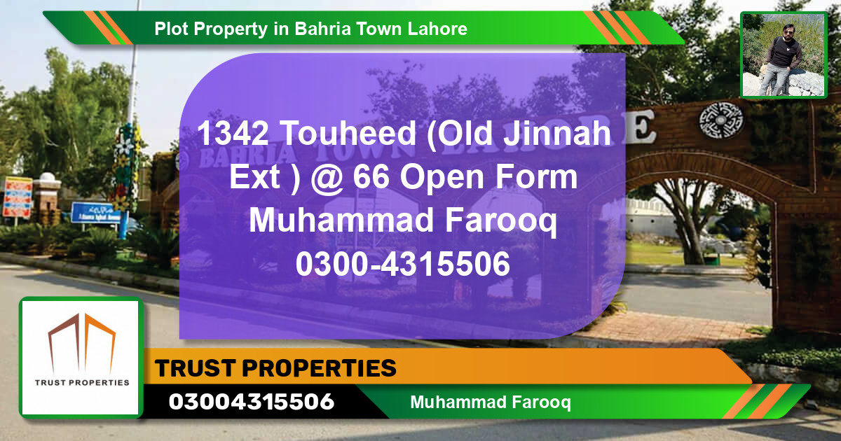 Residential Plot for Sale in Bahria Town, Lahore - (BP-79493)