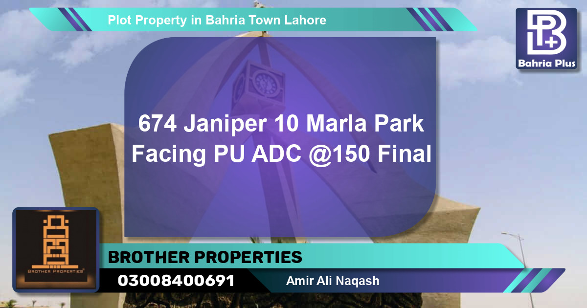 Residential Plot for Sale in Bahria Town, Lahore - (BP-79545)
