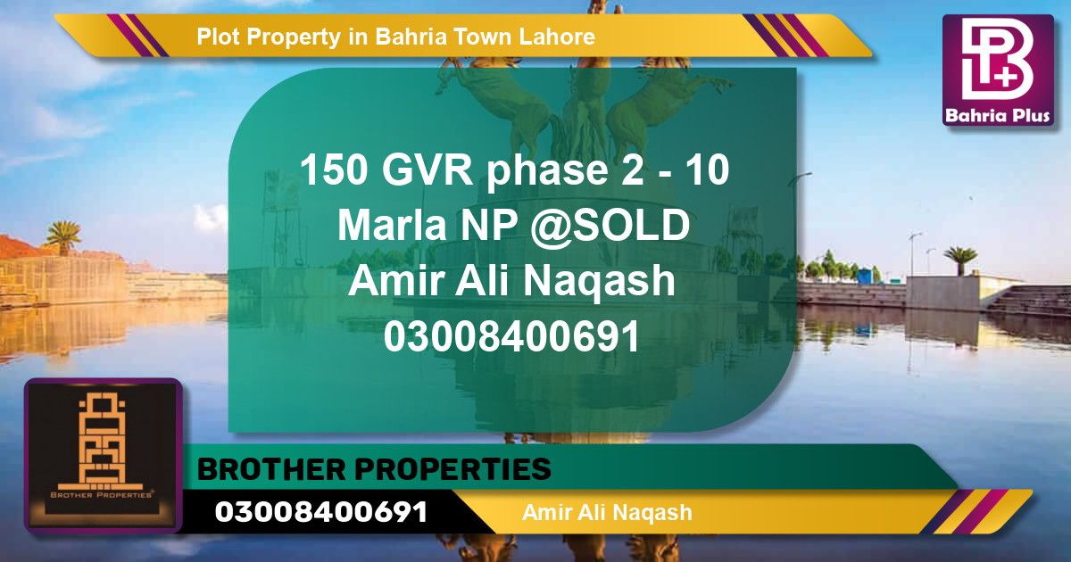 Residential Plot for Sale in Bahria Town, Lahore - (BP-79583)