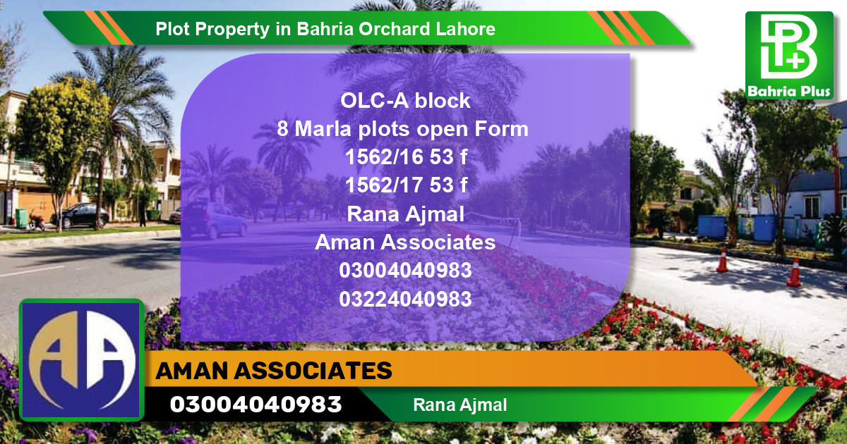 Residential Plot for Sale in Bahria Orchard, Lahore - (BP-79590)