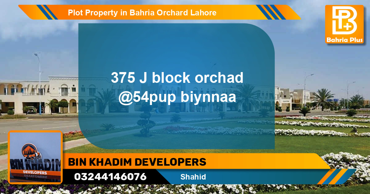 Residential Plot for Sale in Bahria Orchard, Lahore - (BP-79596)