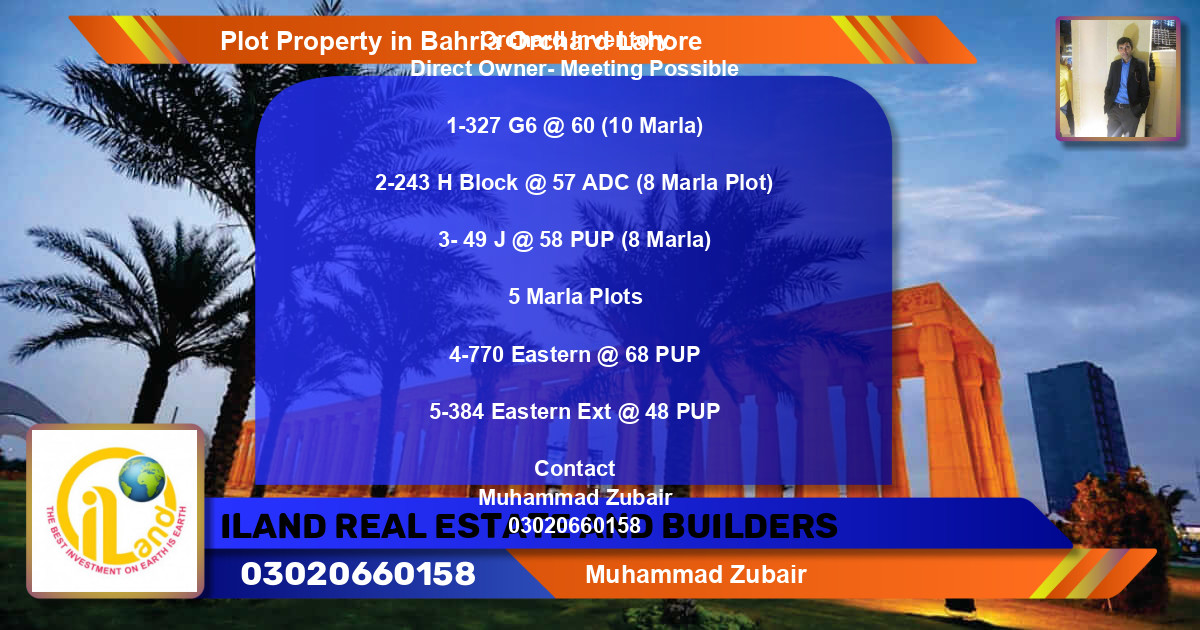 Residential Plot for Sale in Bahria Orchard, Lahore - (BP-79642)