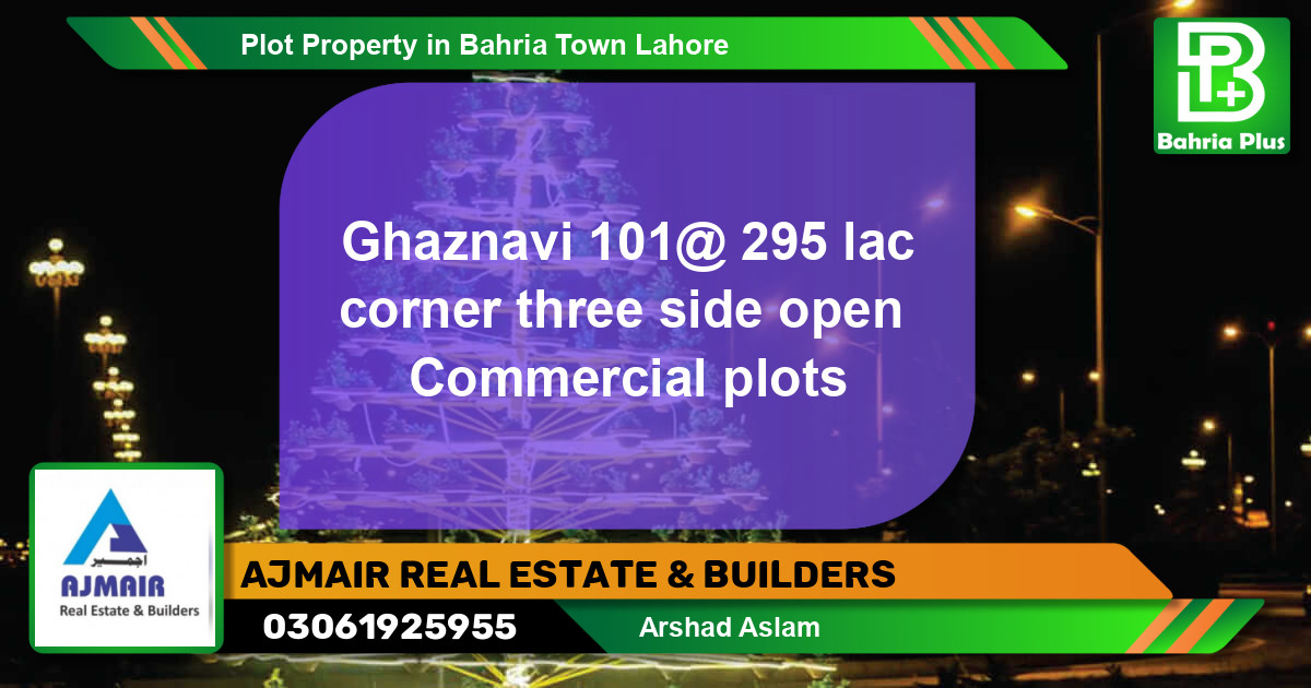 Commercial Plot for Sale in Bahria Town, Lahore - (BP-79650)