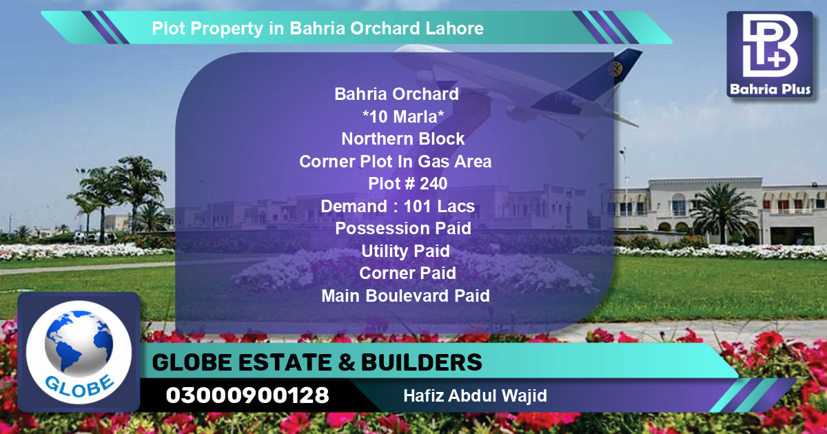 Residential Plot for Sale in Bahria Orchard, Lahore - (BP-79675)