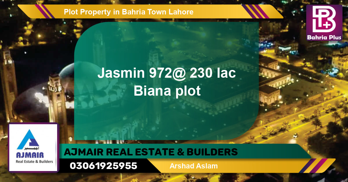Residential Plot for Sale in Bahria Town, Lahore - (BP-79682)