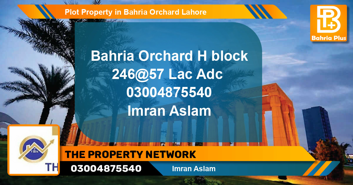 Residential Plot for Sale in Bahria Orchard, Lahore - (BP-79685)