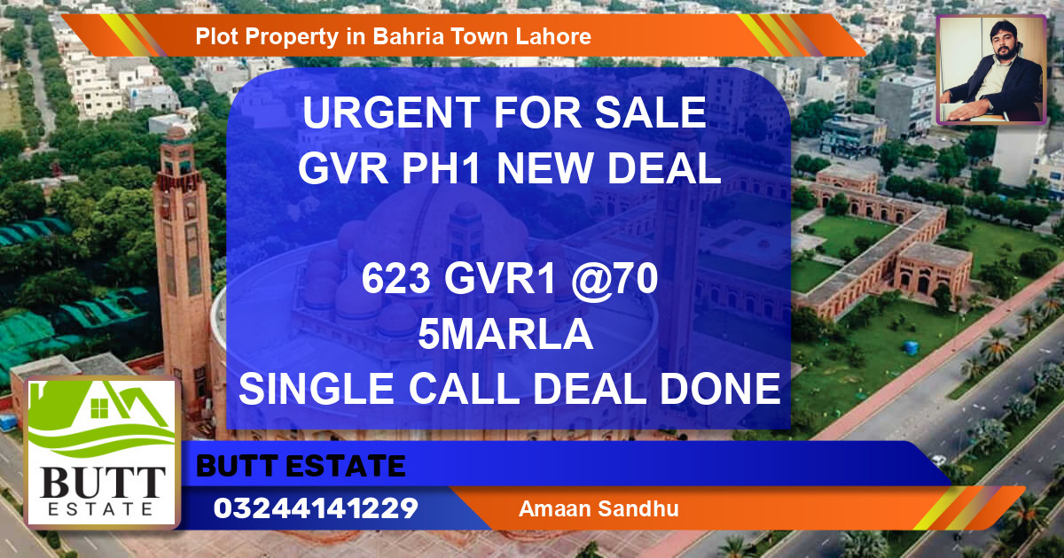 Residential Plot for Sale in Bahria Town, Lahore - (BP-79837)