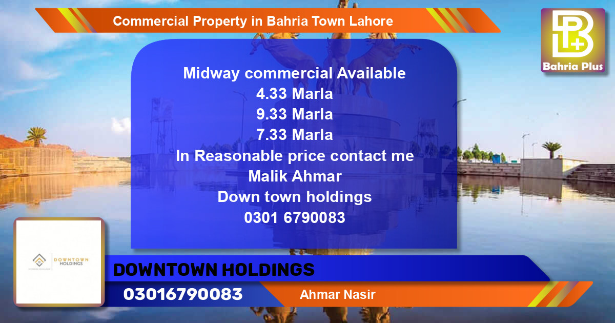 Commercial Property for Sale in Bahria Town, Lahore - (BP-79847)