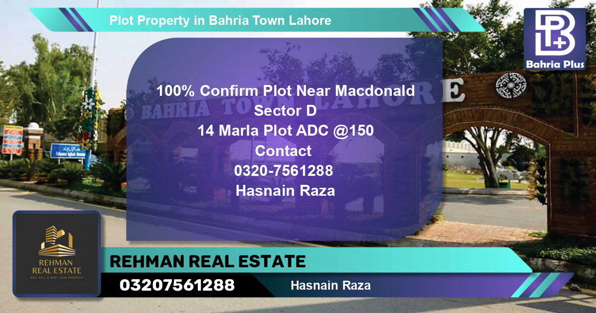 Residential Plot for Sale in Bahria Town, Lahore - (BP-79857)