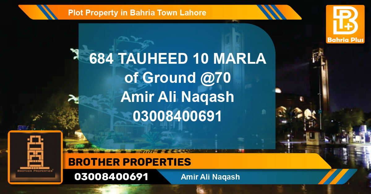 Residential Plot for Sale in Bahria Town, Lahore - (BP-79885)
