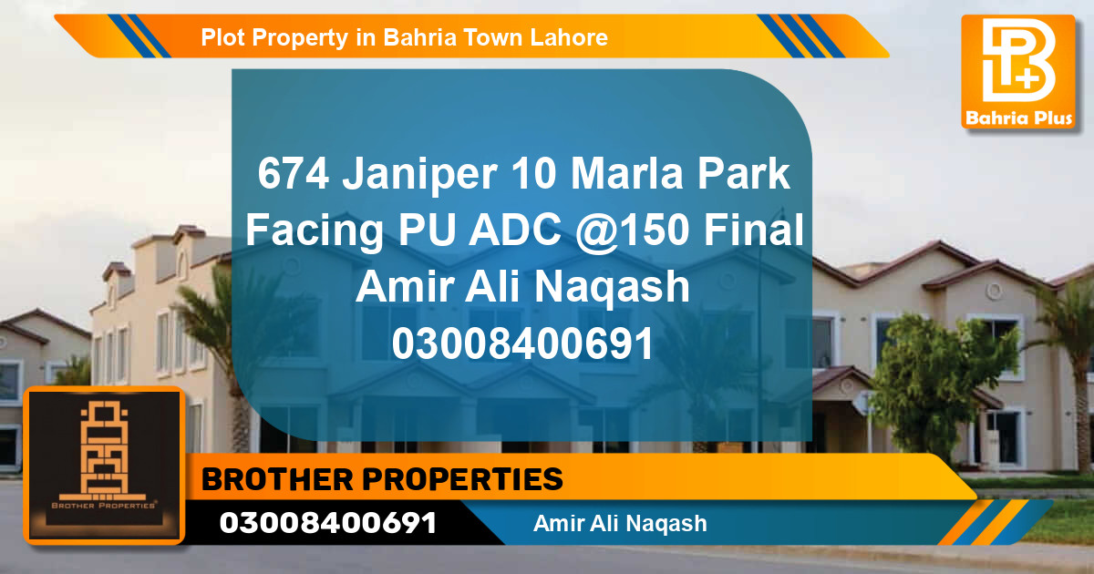 Residential Plot for Sale in Bahria Town, Lahore - (BP-79886)