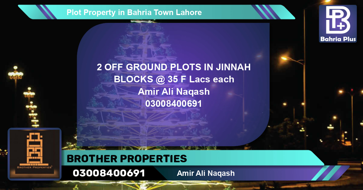 Residential Plot for Sale in Bahria Town, Lahore - (BP-79891)