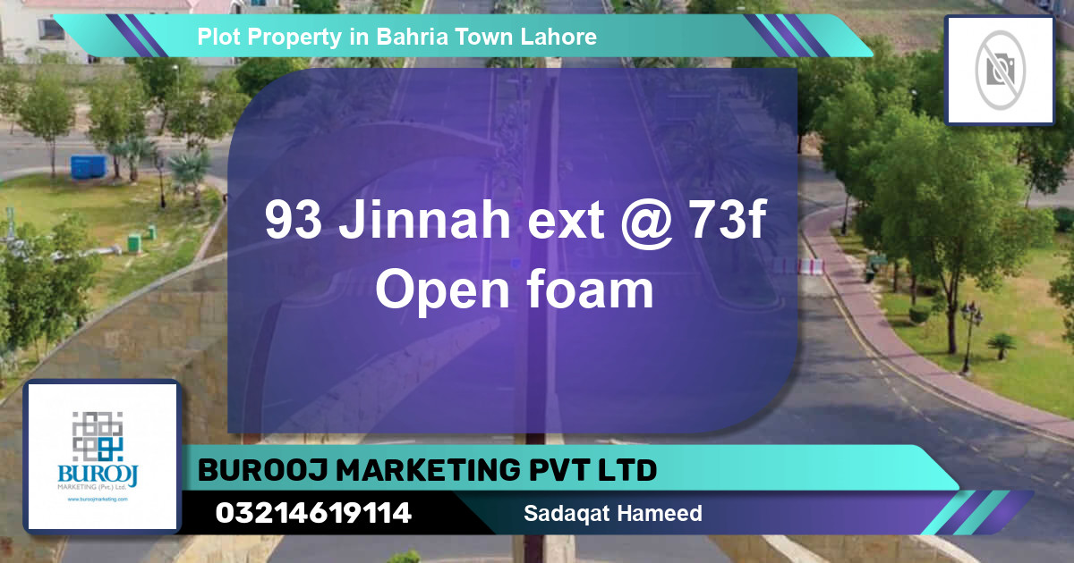 Residential Plot for Sale in Bahria Town, Lahore - (BP-79947)
