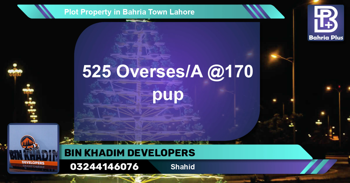 Residential Plot for Sale in Bahria Town, Lahore - (BP-79957)