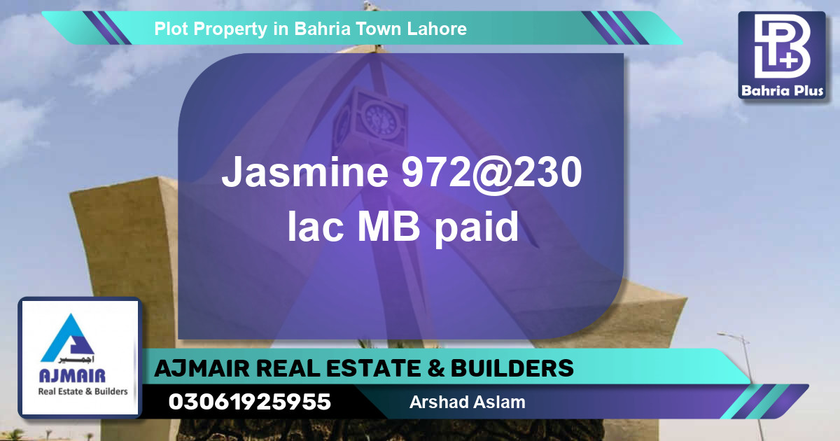 Residential Plot for Sale in Bahria Town, Lahore - (BP-79978)