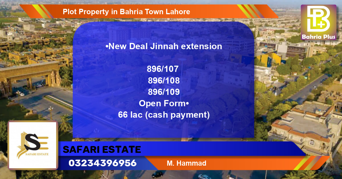 Residential Plot for Sale in Bahria Town, Lahore - (BP-80007)