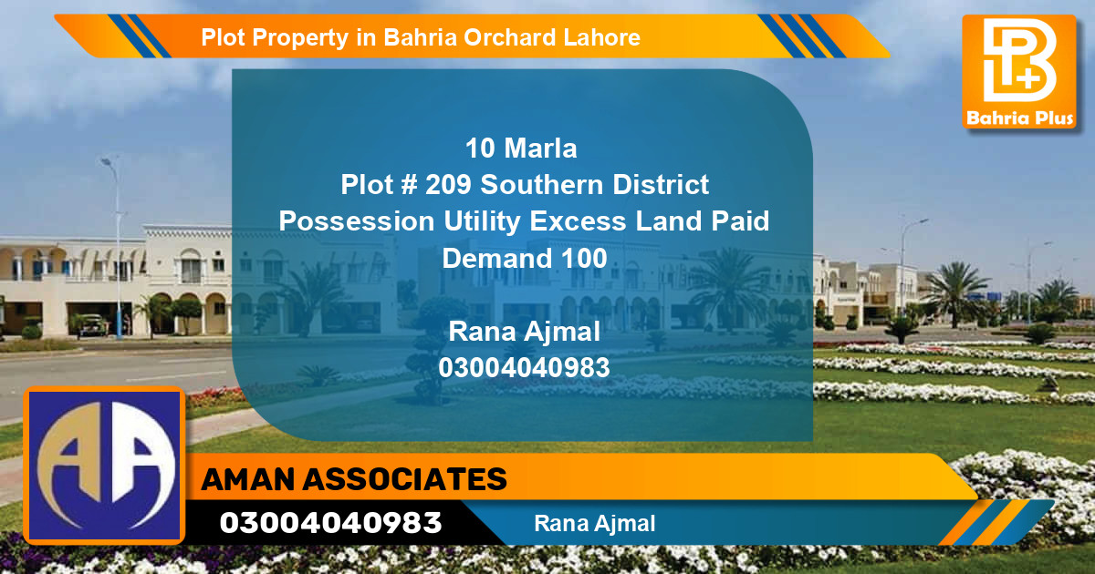Residential Plot for Sale in Bahria Orchard, Lahore - (BP-80044)