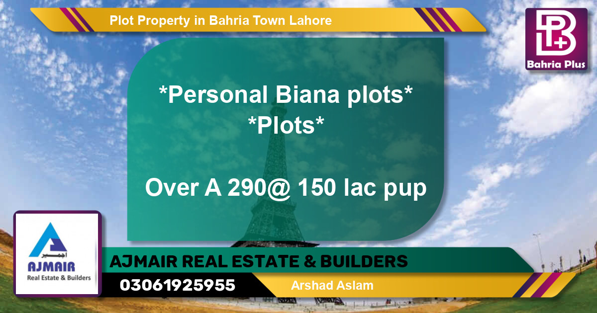 Residential Plot for Sale in Bahria Town, Lahore - (BP-80077)