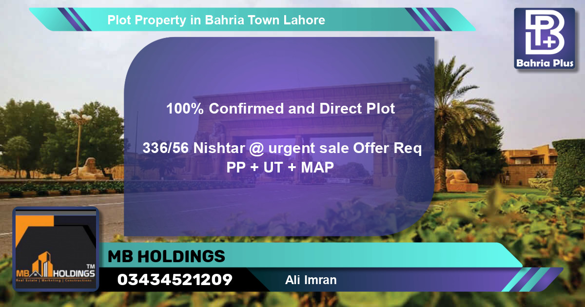 Residential Plot for Sale in Bahria Town, Lahore - (BP-80140)