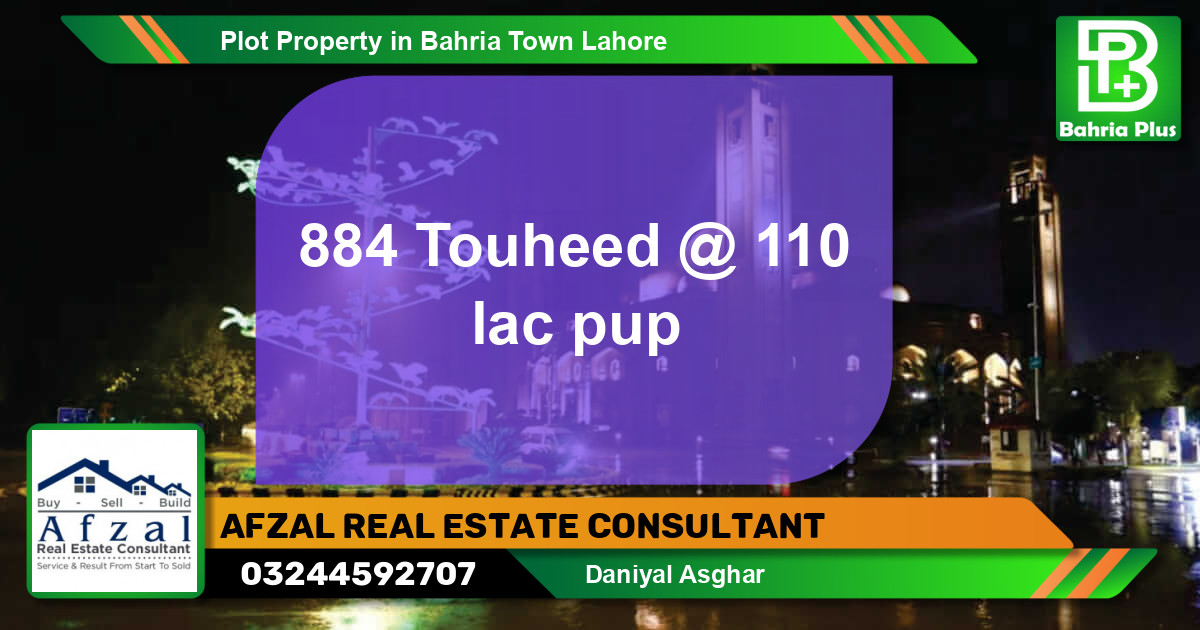 Residential Plot for Sale in Bahria Town, Lahore - (BP-80209)