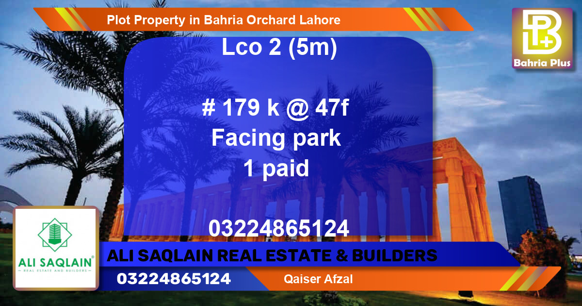 Residential Plot for Sale in Bahria Orchard, Lahore - (BP-80235)