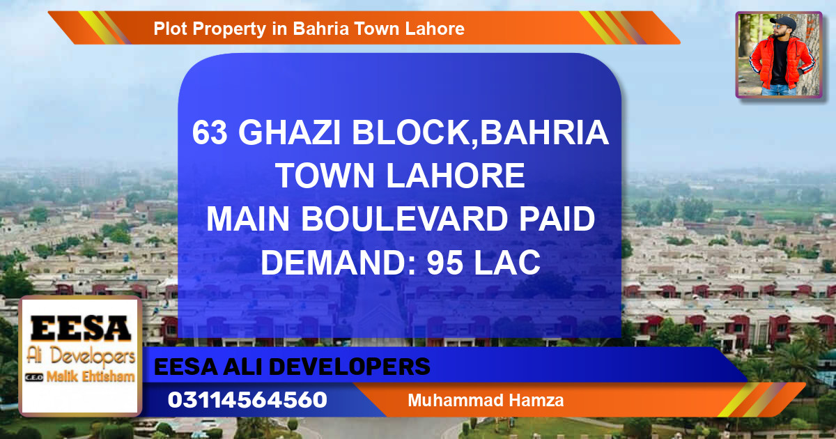 Residential Plot for Sale in Bahria Town, Lahore - (BP-80251)