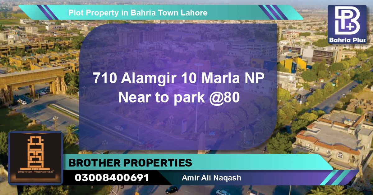 Residential Plot for Sale in Bahria Town, Lahore - (BP-80289)