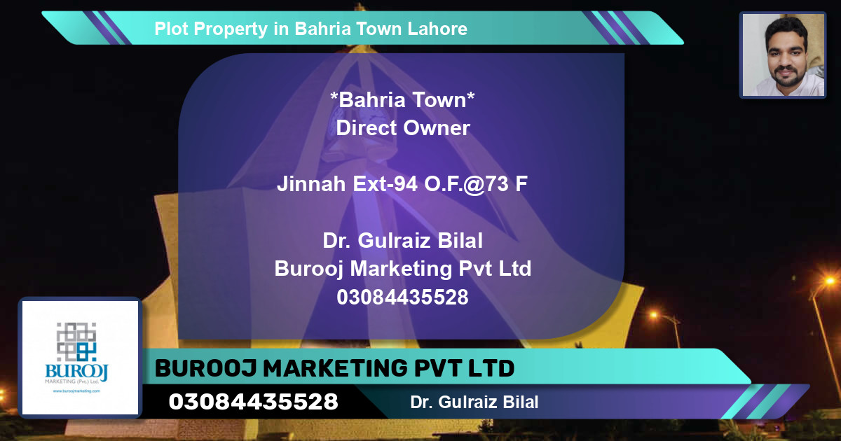 Residential Plot for Sale in Bahria Town, Lahore - (BP-80304)