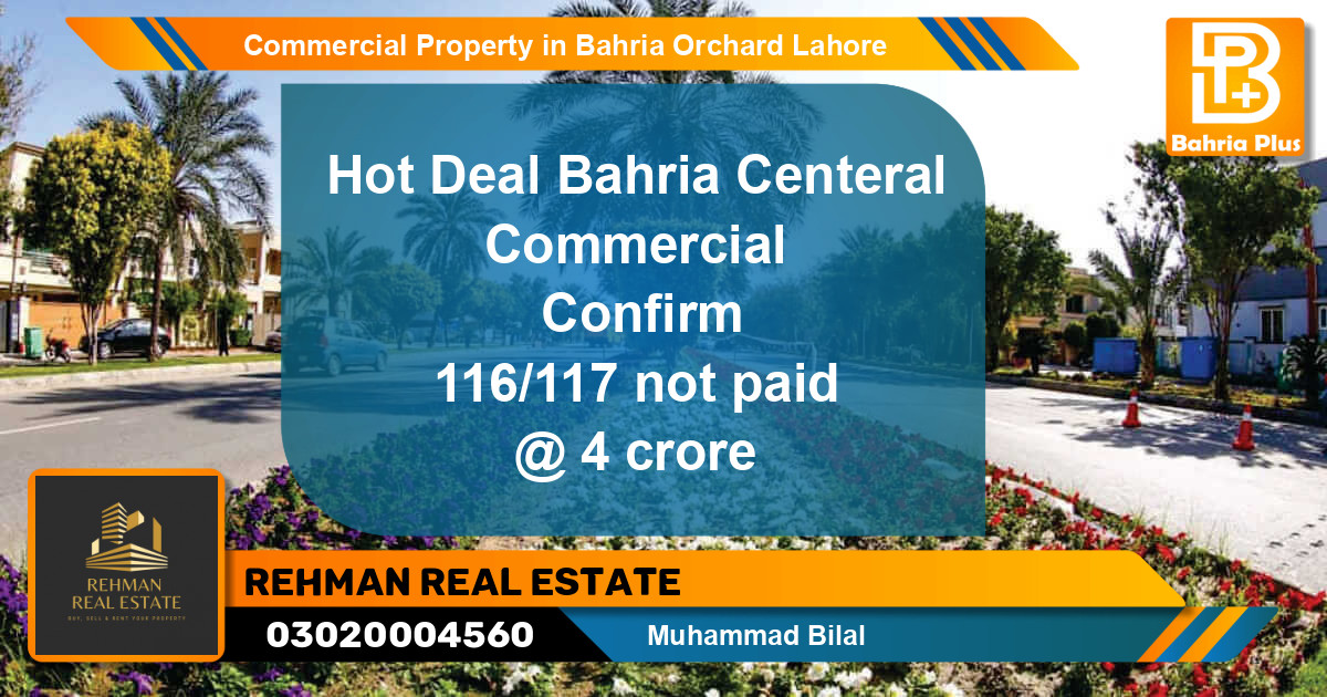 Commercial Property for Sale in Bahria Orchard, Lahore - (BP-80348)