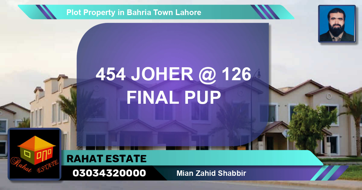 Residential Plot for Sale in Bahria Town, Lahore - (BP-80366)