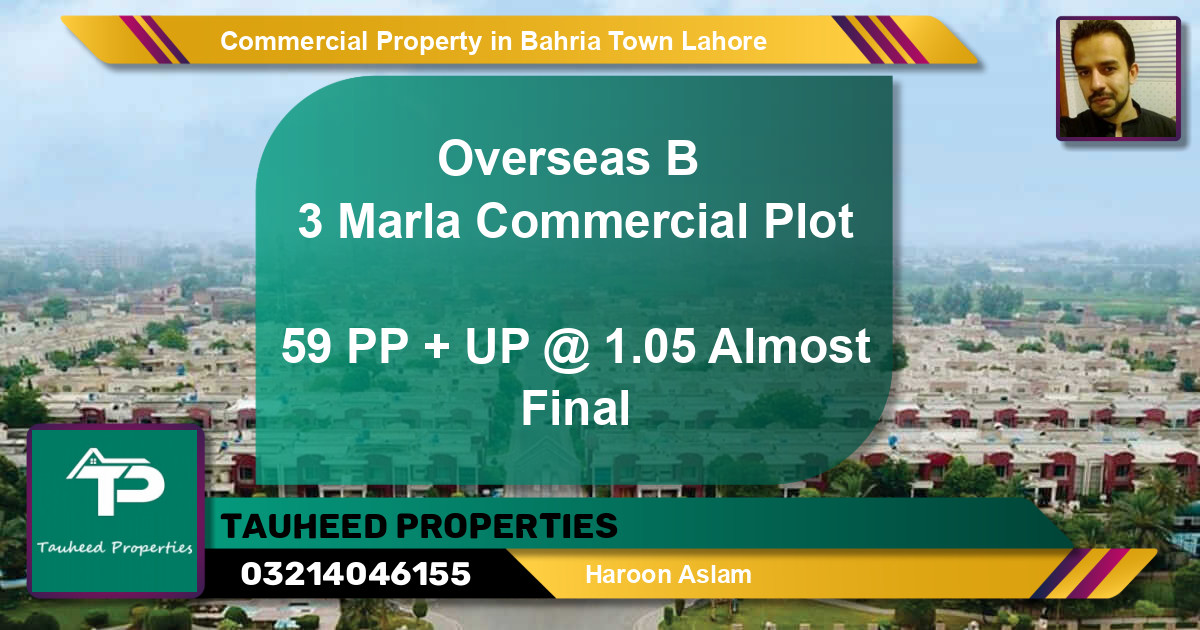 Commercial Property for Sale in Bahria Town, Lahore - (BP-80374)