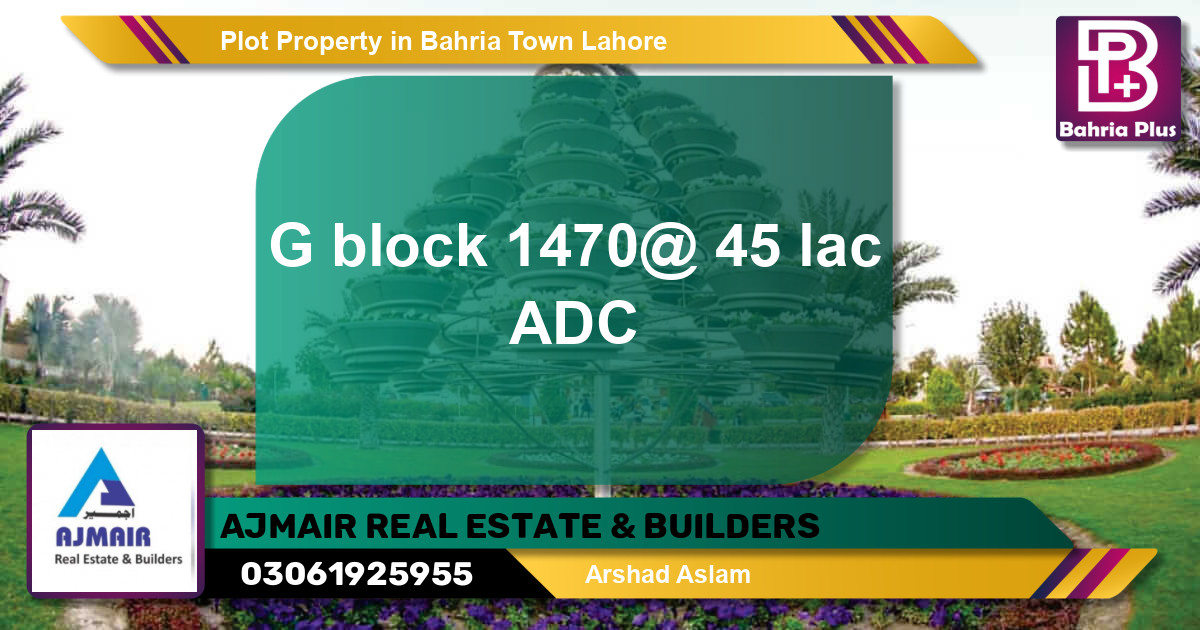 Residential Plot for Sale in Bahria Town, Lahore - (BP-80380)