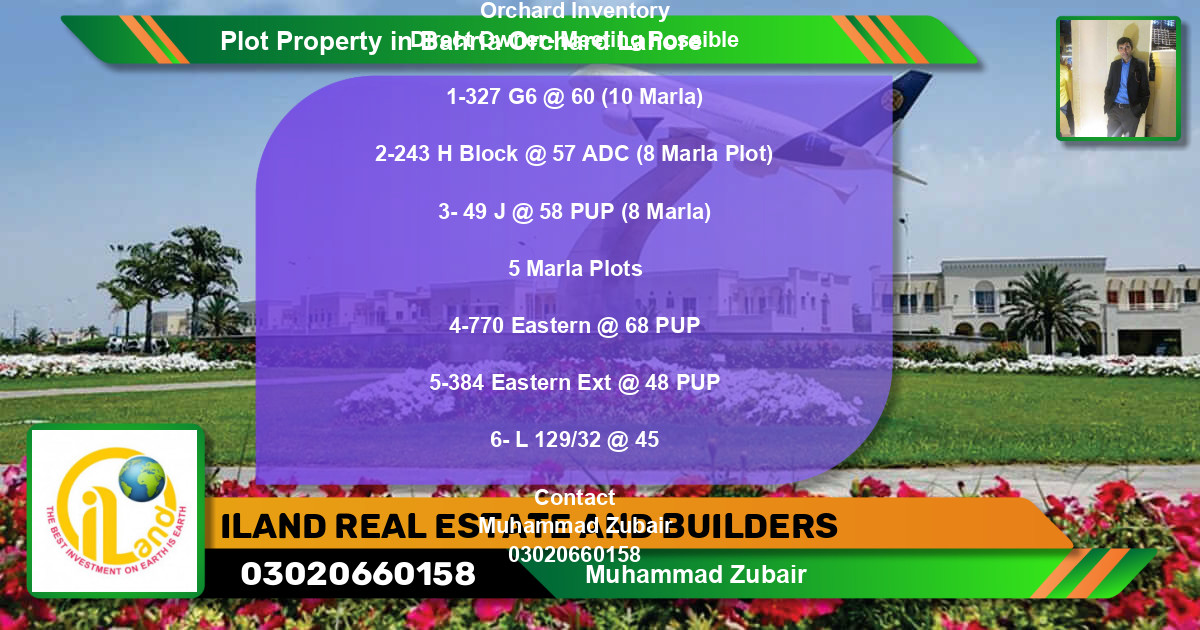 Residential Plot for Sale in Bahria Orchard, Lahore - (BP-80384)