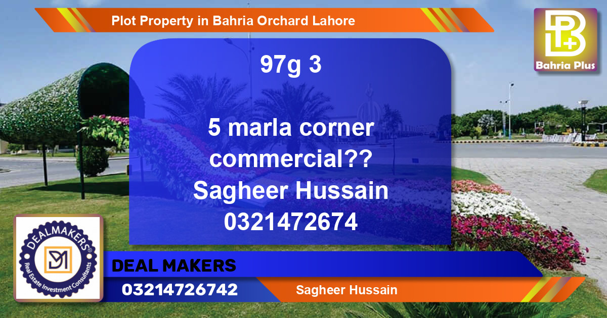 Commercial Plot for Sale in Bahria Orchard, Lahore - (BP-80420)