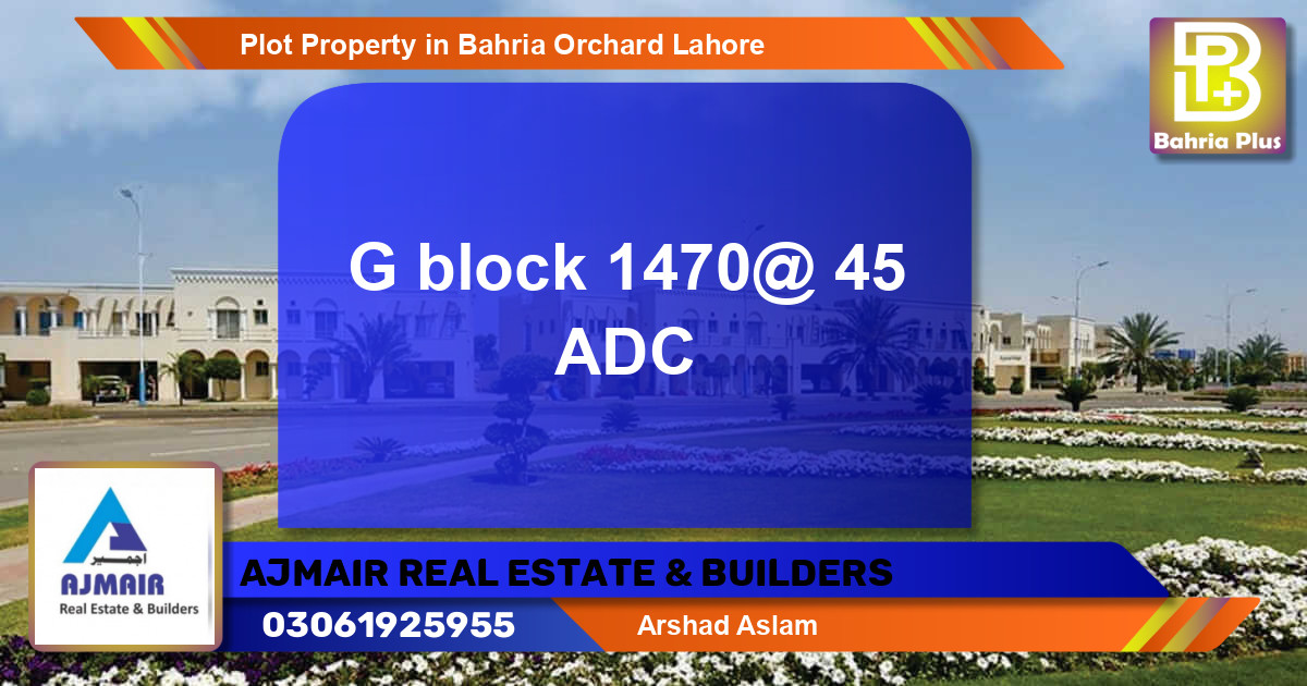 Residential Plot for Sale in Bahria Orchard, Lahore - (BP-80449)