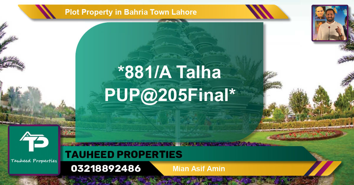 Residential Plot for Sale in Bahria Town, Lahore - (BP-80451)